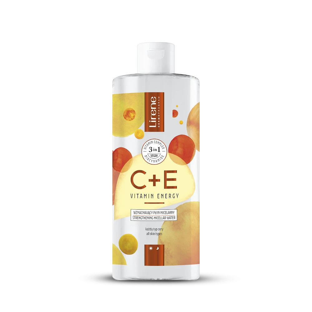 Lirene C+E VITAMIN ENERGY Wzmacniający płyn micelarny 400 ml Lirene