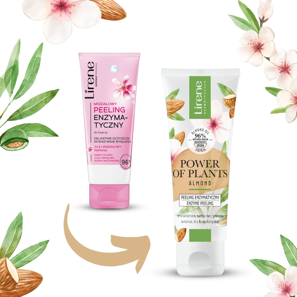 Lirene POWER OF PLANTS Peeling enzymatyczny MIGDA 75 ml | Lirene