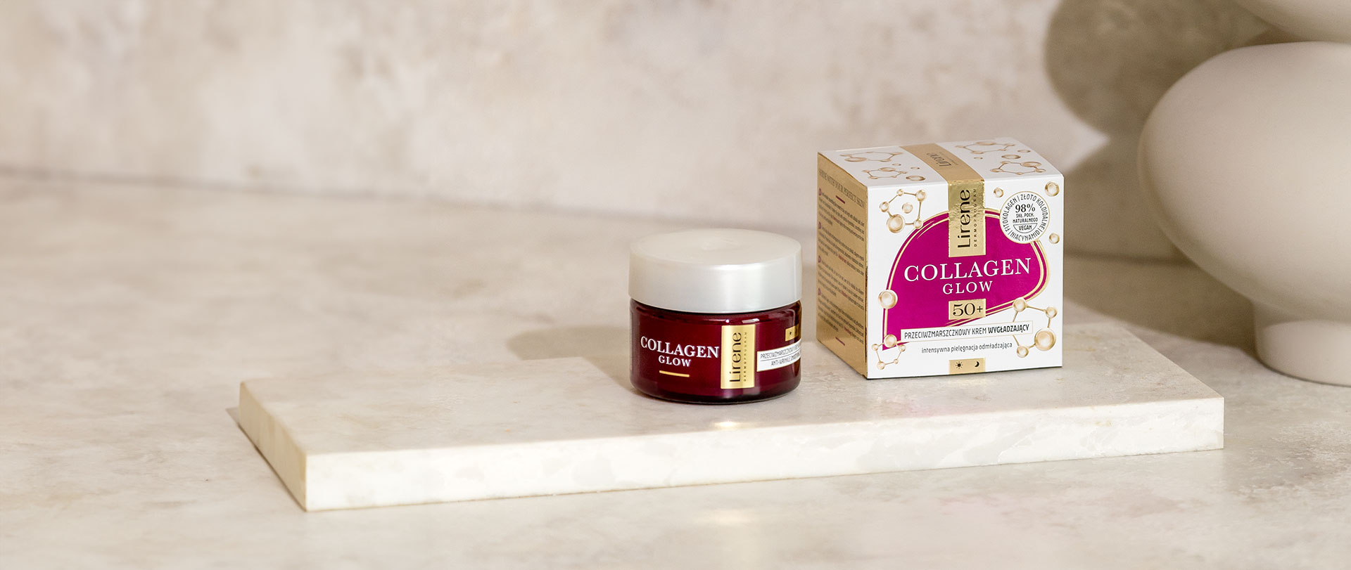 collagen glow pielęgnacja przeciwzmarszczkowa skóry dojrzałej